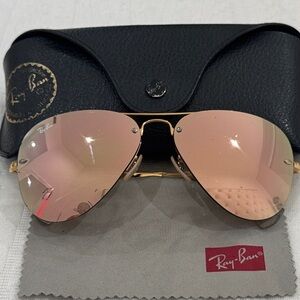 Ray-Ban Women's Gold and Pink Sunglasses